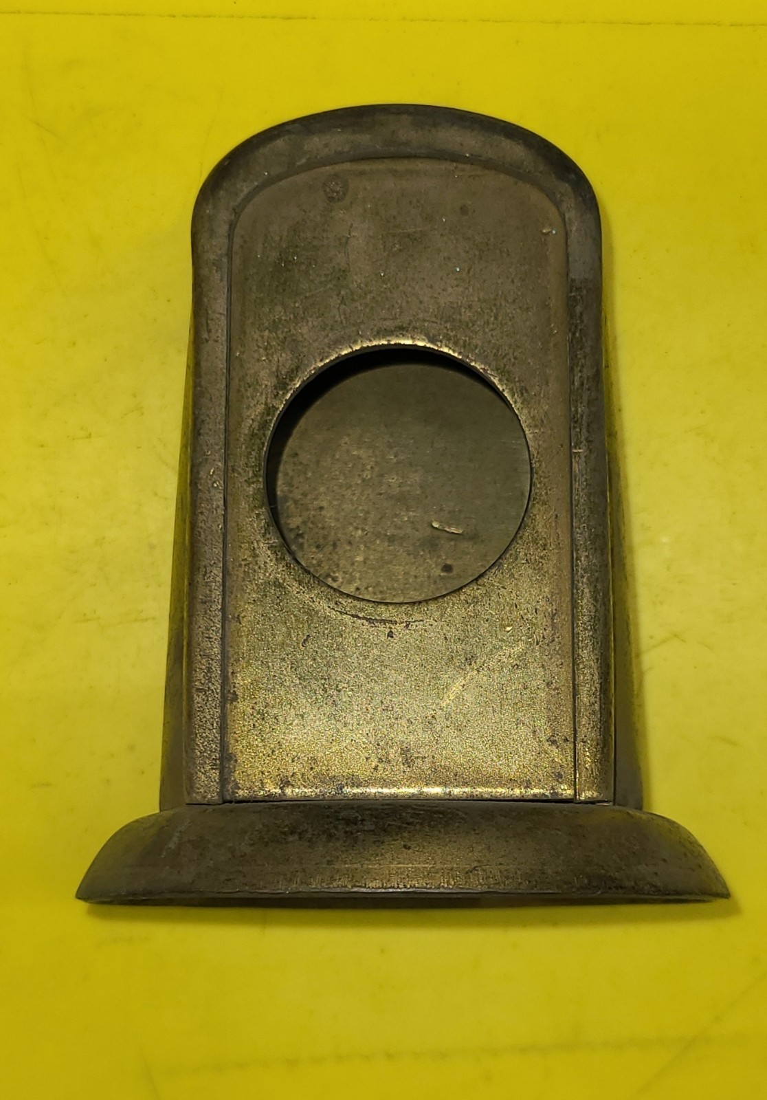 National Electric Electrical Outlet Box, Brass, Floor Mount, Tombstone