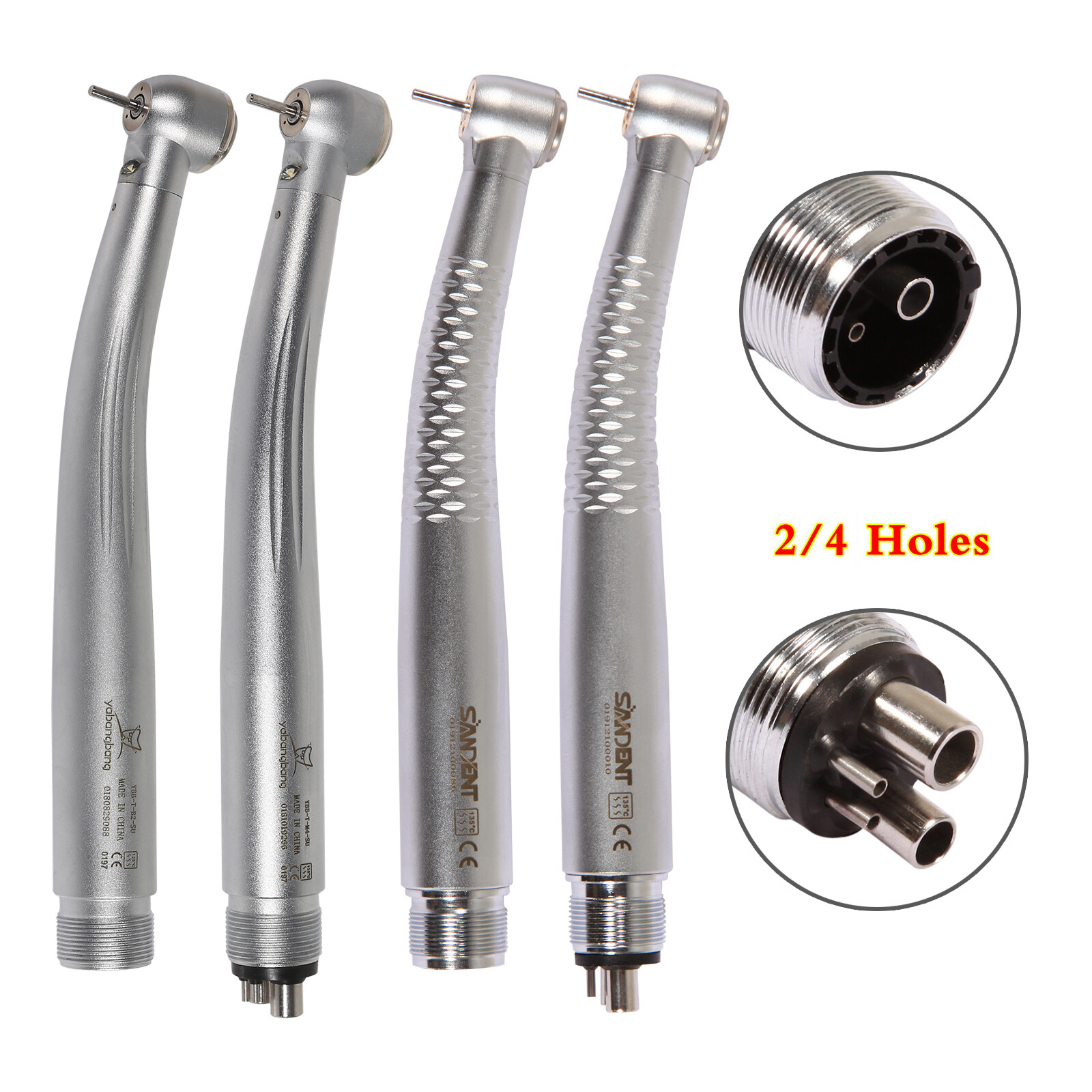 Kavo style Dental LED E-Generator (OLED+5 Light) High Speed Handpiece 2/4Holes