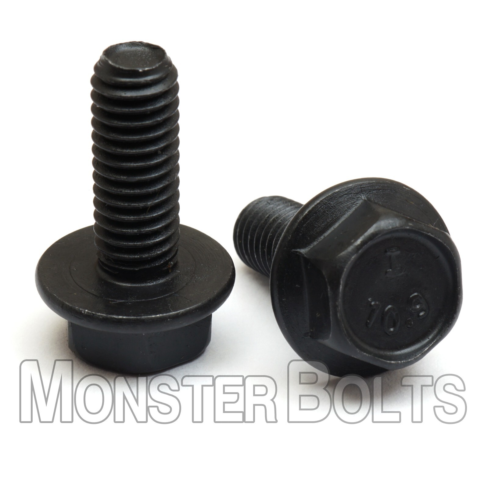 Bulk Qty 400 – M10 x 30mm Flange Bolts DIN 6921 CL 10.9 Steel Black Phosphate