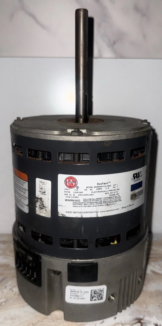 US Motors M055PWCTH-0293 ECM Blower Motor Goodman 0131M00177 1200 RPM 1HP