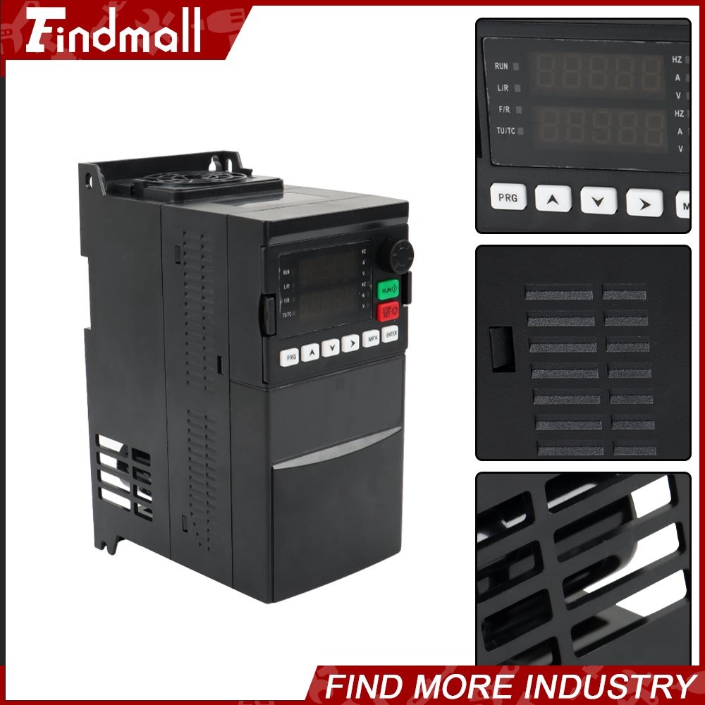 Findmall 2HP 220V 1.5KW Variable Frequency Drive Inverter VFD Single to 3 Phase