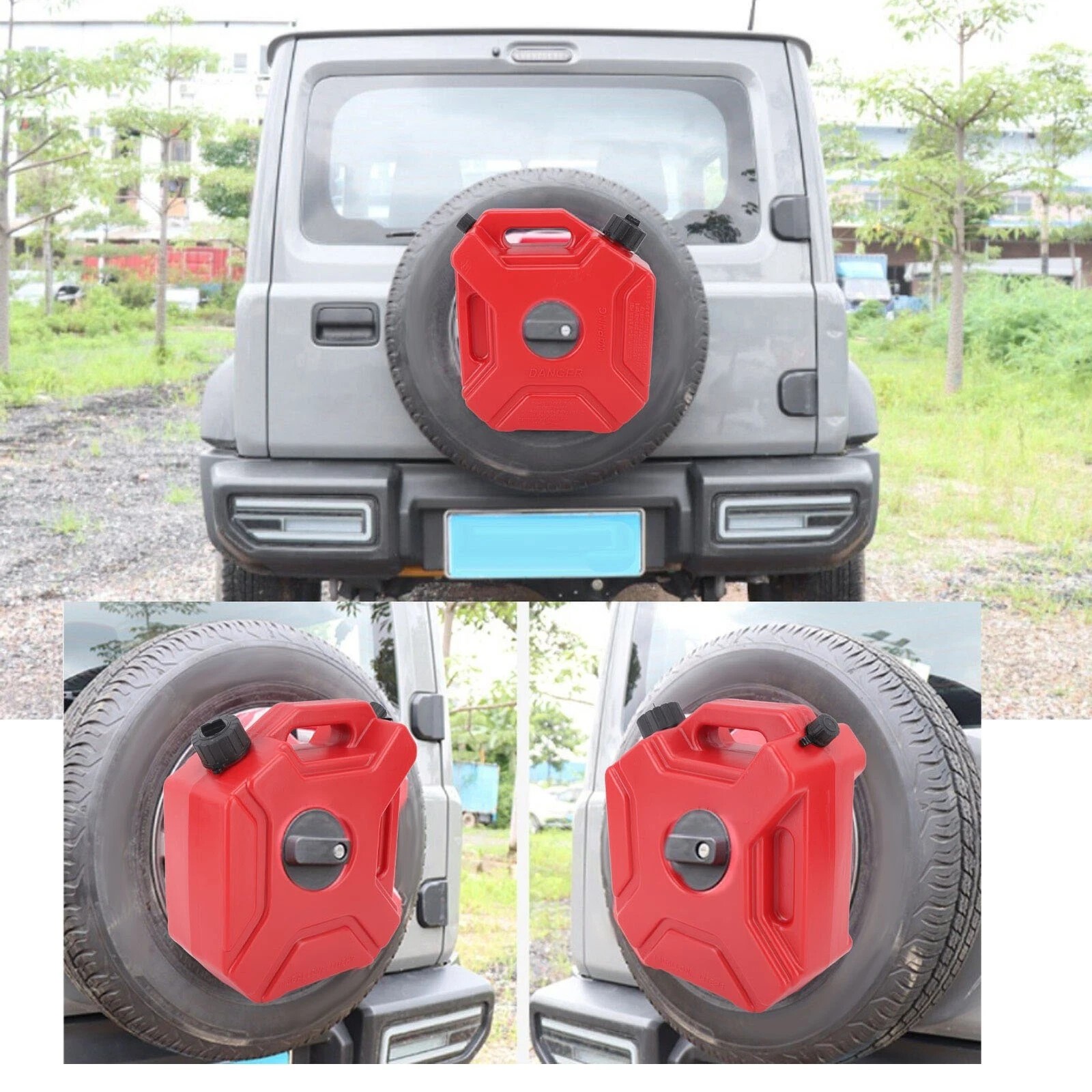1.3 Gal Portable Gas Fuel Tank Petrol Storage Can For ATV UTV Motorcycle Car 5L