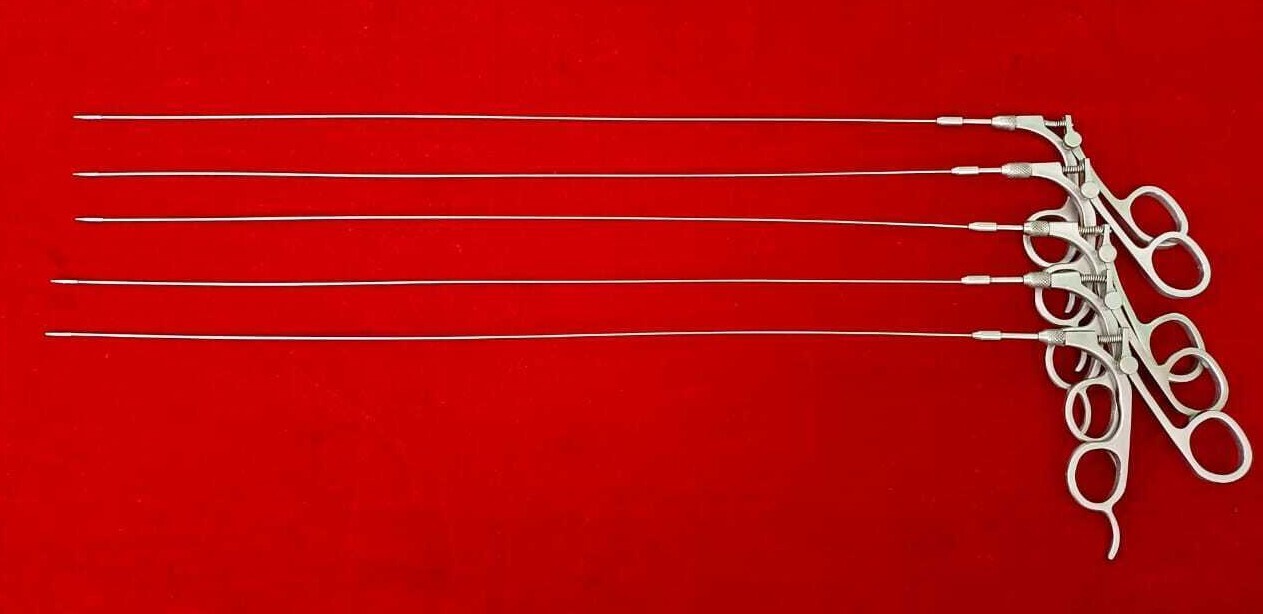 Hysteroscopy Semi Rigid Scissor 5fr 40cm Reusable Surgical Instruments – 5pc