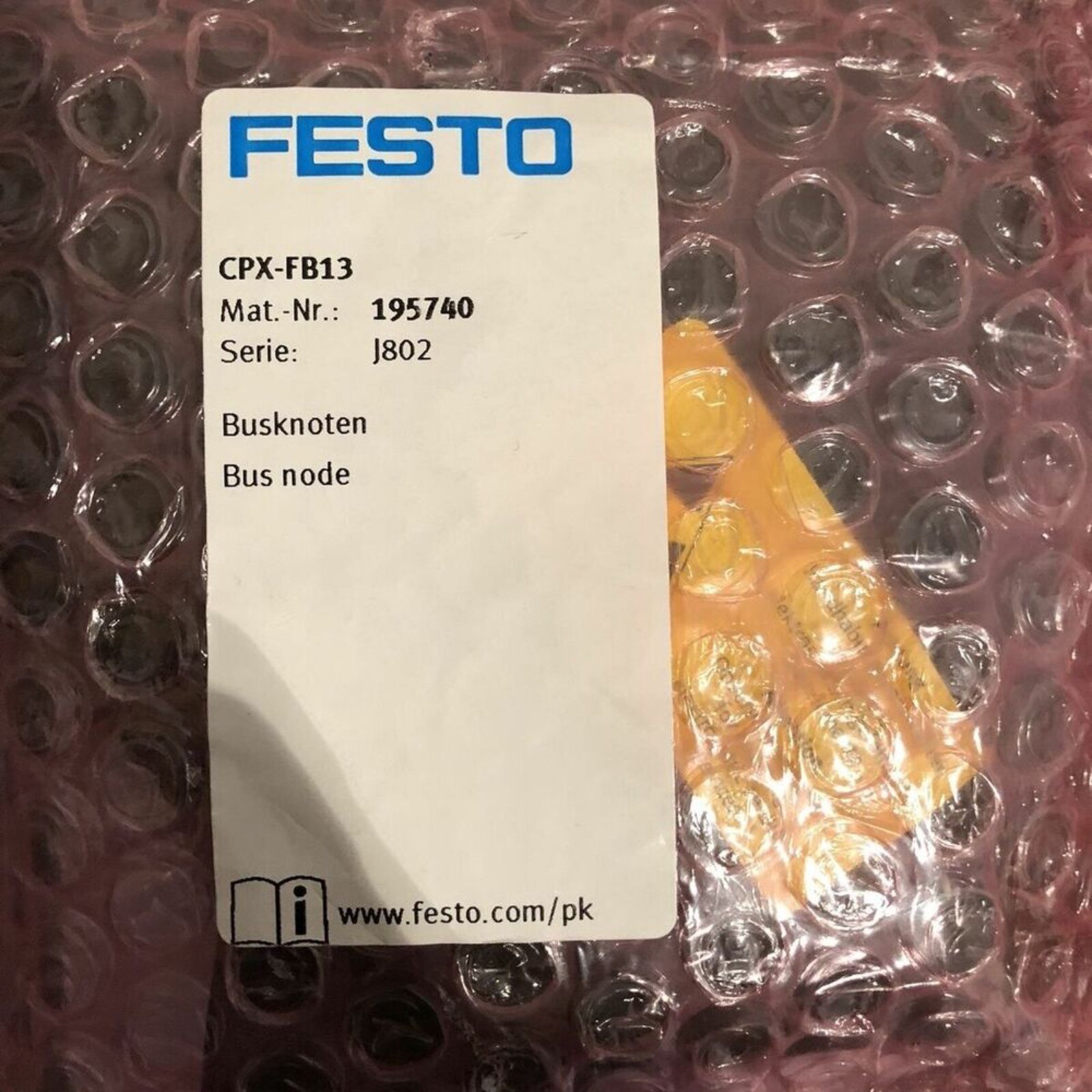 New Festo 195740 CPX-FB13 Bus node