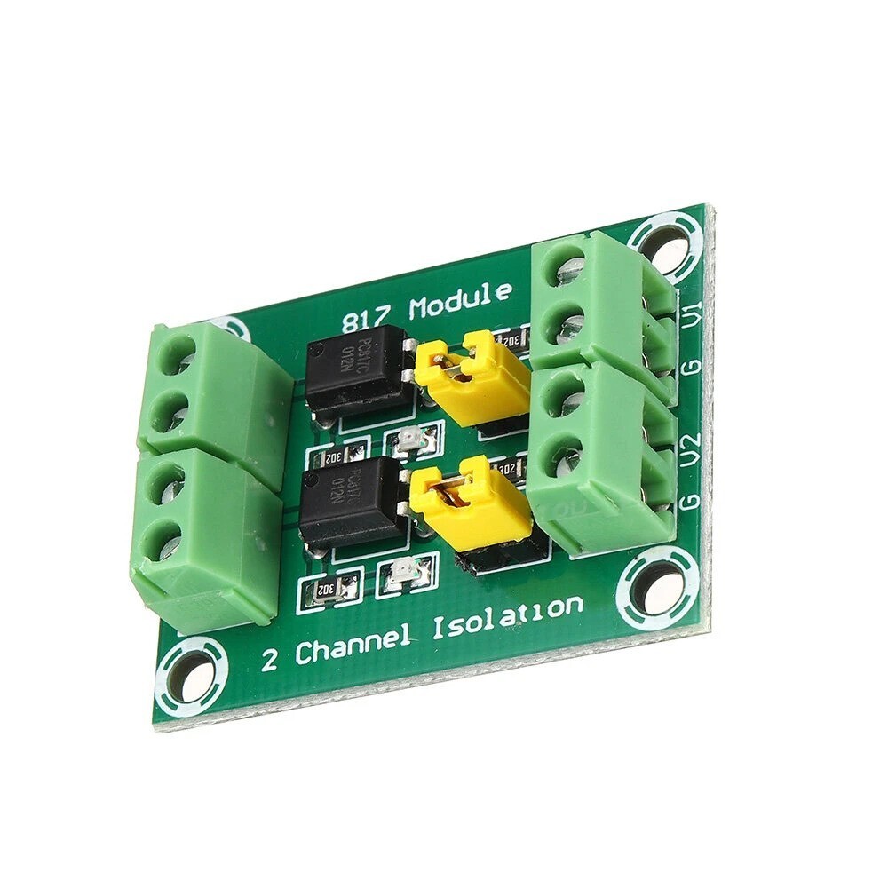 PC817 2-Channel 3.6V-30V Optocoupler Isolation Board Voltage Converter Module