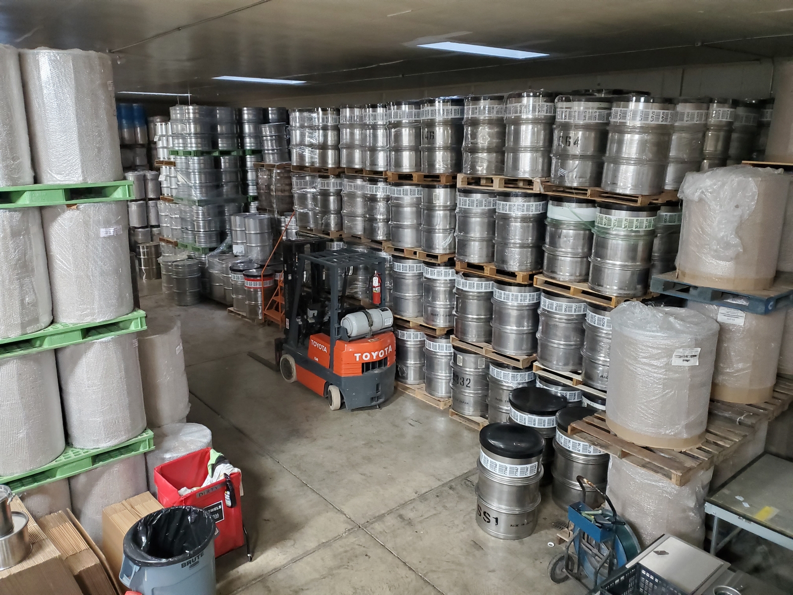 Used 55 gallon Stainless Steel Barrel Drum Open Top 316 Sanitary #1