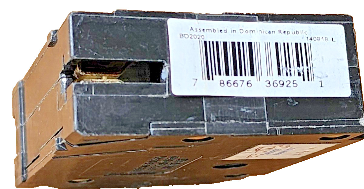EATON BD2020, 1-Pole 20/20 Amp, 120/240Vac Plug-In Type, BRD & A Circuit Breaker