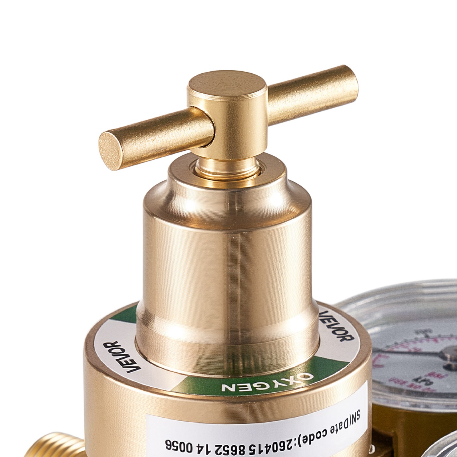 VEVOR Oxygen Regulator 0-4000PSI Welding Gas Gauge with CGA-540 Inlet Connection