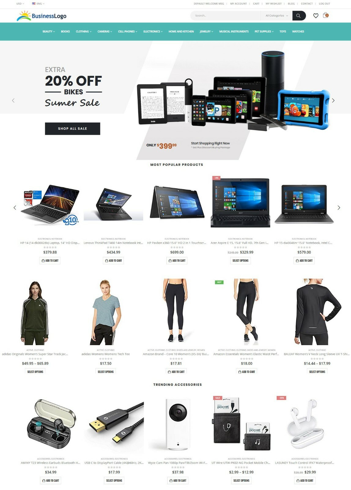eCommerce Website with Amazon, eBay Affiliate DropShip ALL-IN-ONE