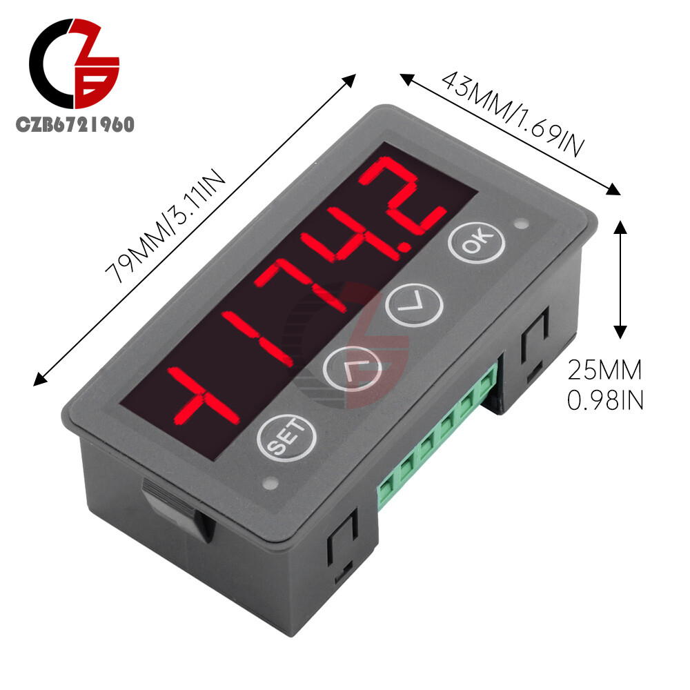 MODBUS-RTU Communication Display Meter RS485 Master-Slave-Monitorable DC 8-25V
