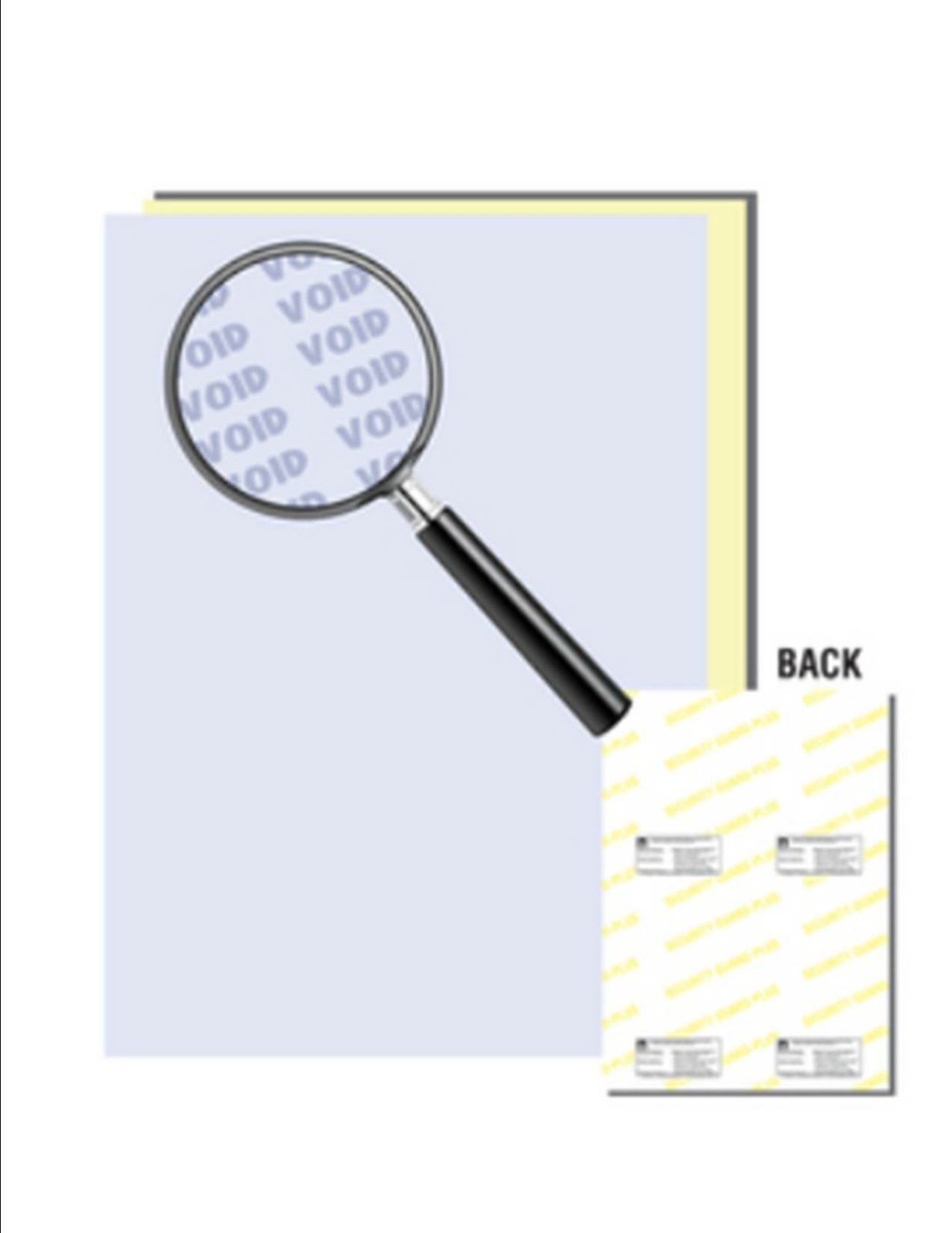 Laser Print Security Paper, Blue/Canary 21lb 2-Prt Carbnless, 8.5″x11″- 250 Shts