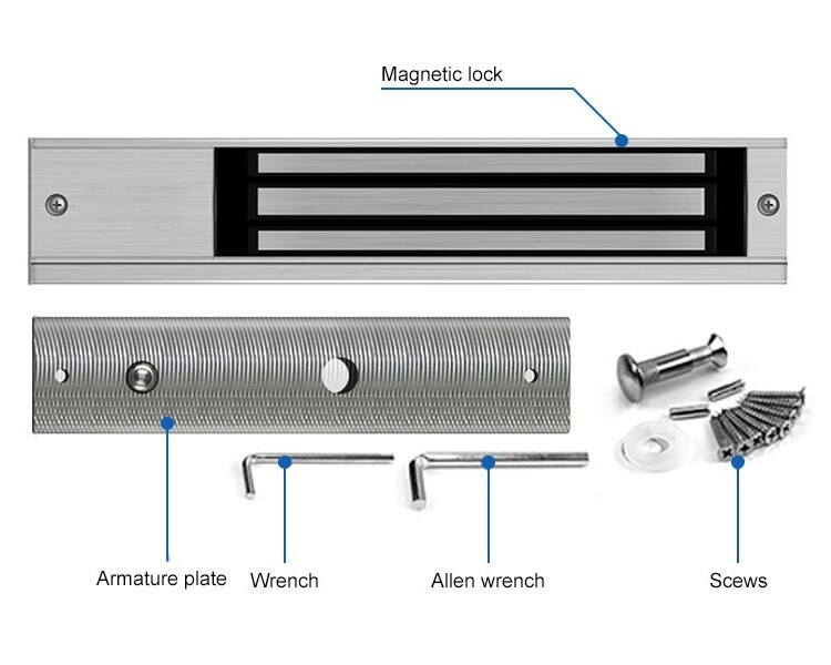 12V Electric Magnetic Door Lock Electromagnetic 280KG (600LB) Access Control