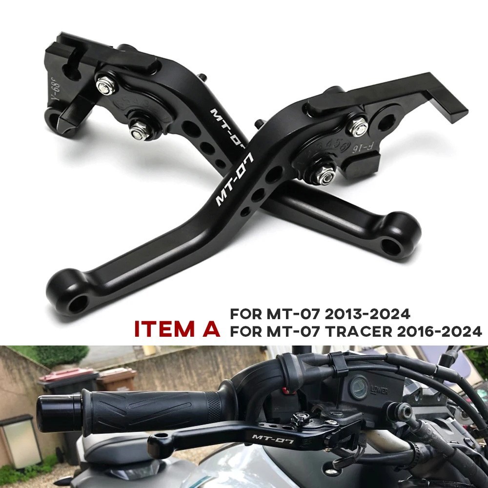 2025 Short Brake Clutch Lever For YAMAHA MT-07 MT07 MT-09 MT09 Tracer