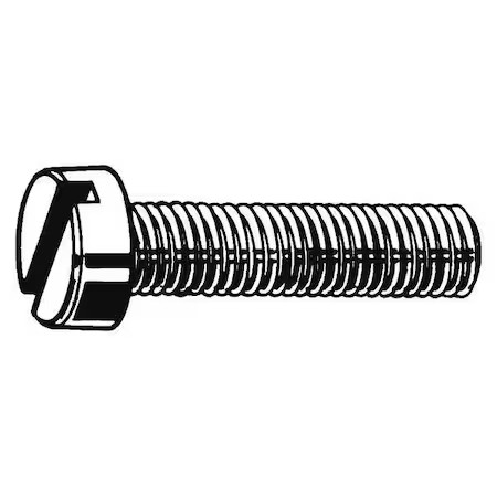 Zoro Select M51120.050.0016 M5-0.80 X 16 Mm Slotted Cheese Machine Screw,