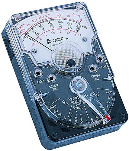 Triplett 3018 Model 310 Hand-Sized Analog Multimeter – AC/DC Voltage, DC Curr…