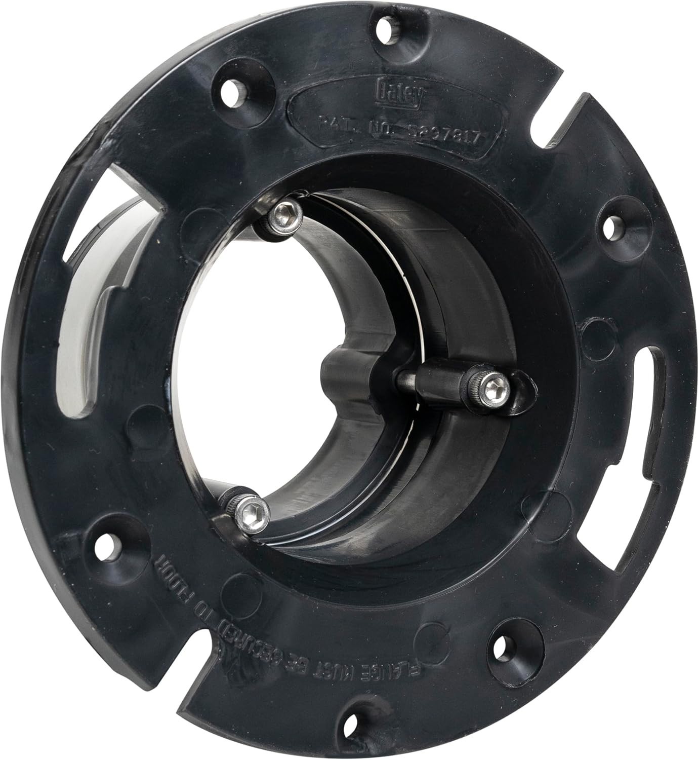 Heavy Duty 4″ Cast Iron Toilet Flange Replacement – Black ABS, Compression Seal