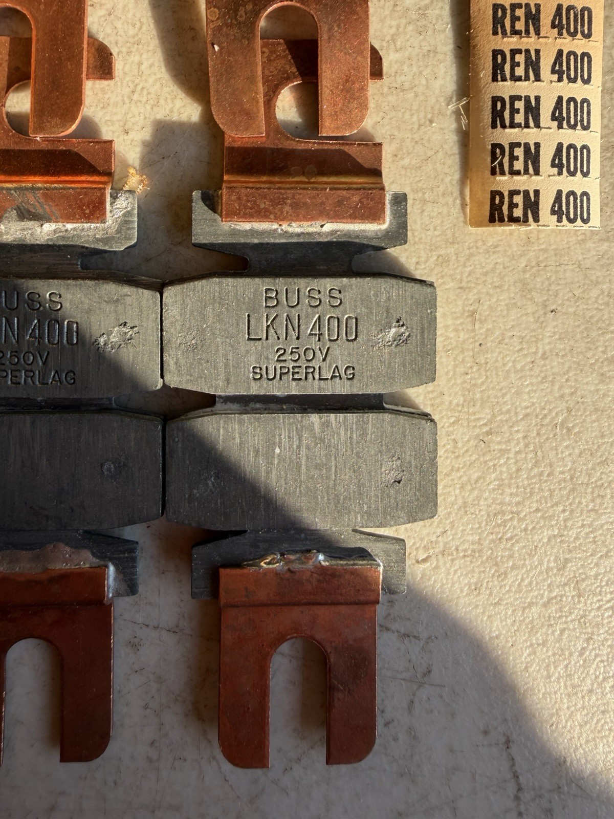 Lot Of 4! BUSSMANN LKN400 Super-Lag Renewal Links LKN 400