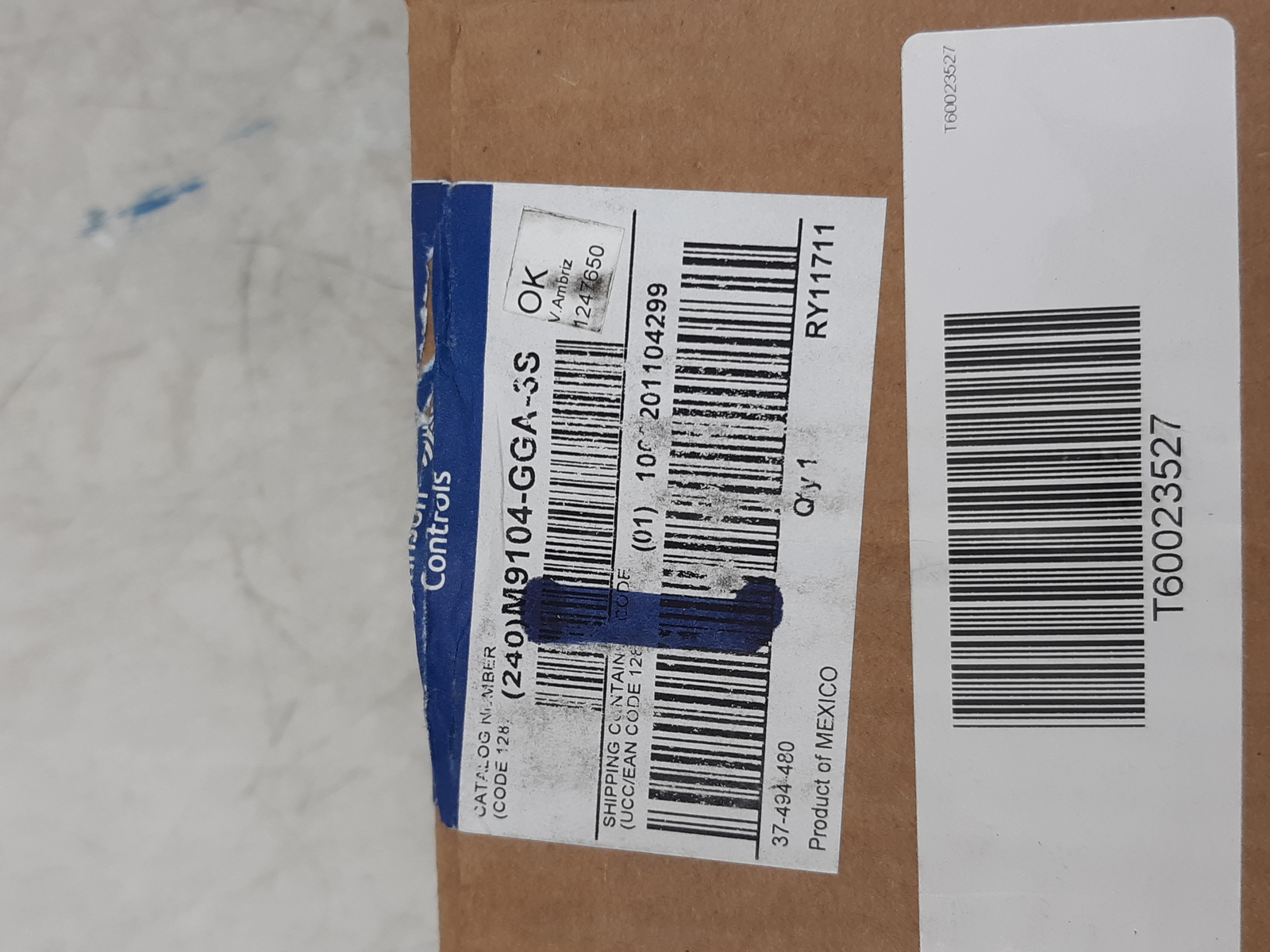 Johnson Controls M9104-GGA-3S Electric Actuator 24VAC 35in-lb Proportional New