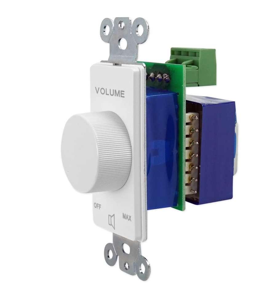 Rockville VOL7035 White 35w 70v Wall Volume Controller Box