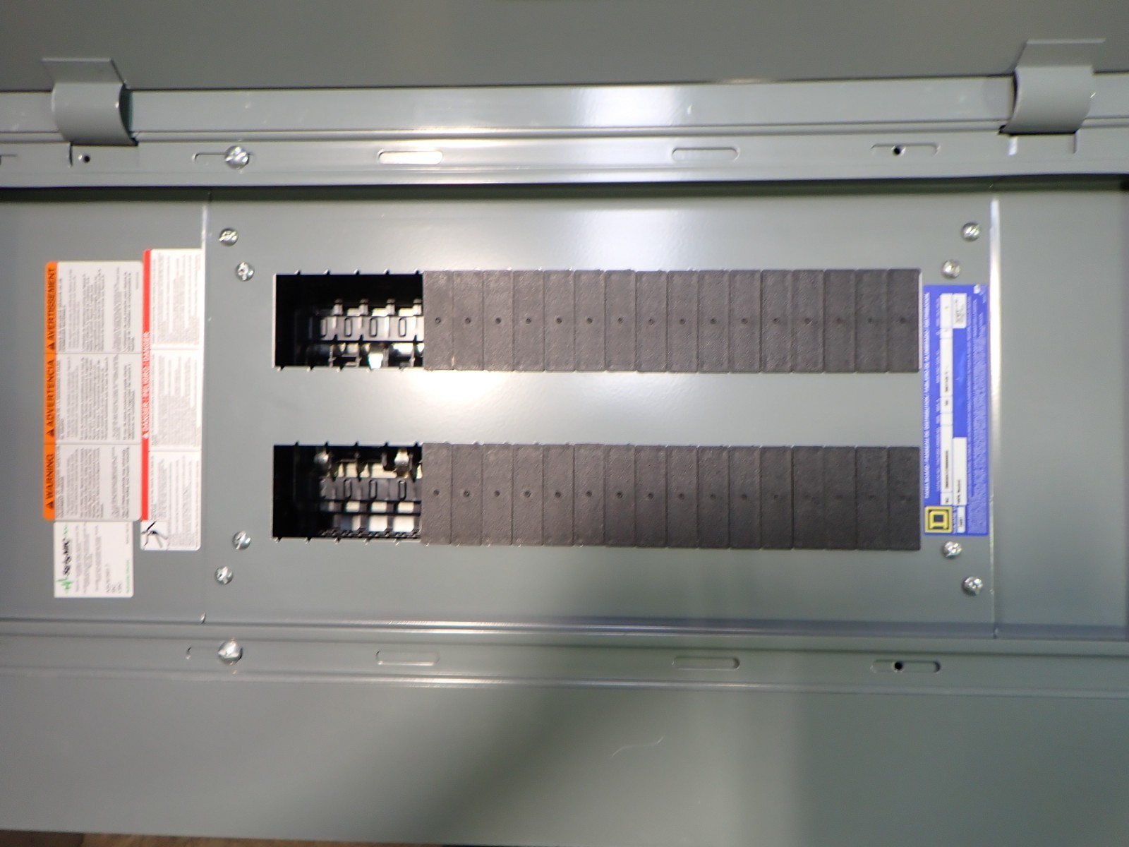New Surplus SQUARE D NQ 100 amp MLO 208v 3 Phase Panel 42 Circuit NC38SHR P1827