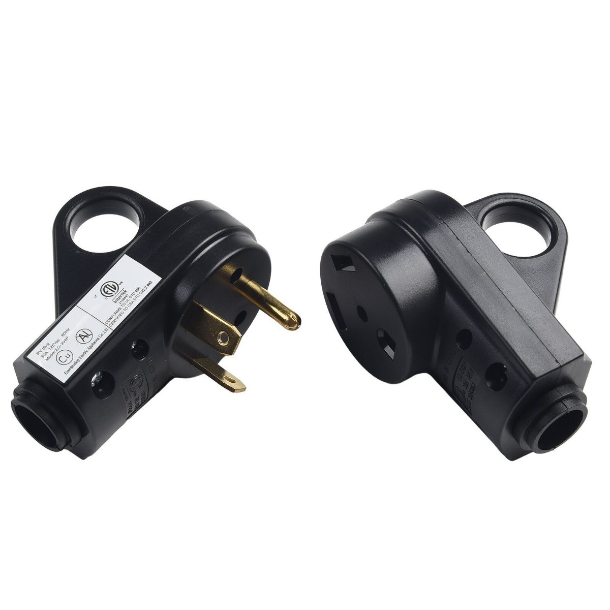 Receptacle Plug Male&Female Power Cord End Replacement Electrical 125V RV 30 AMP