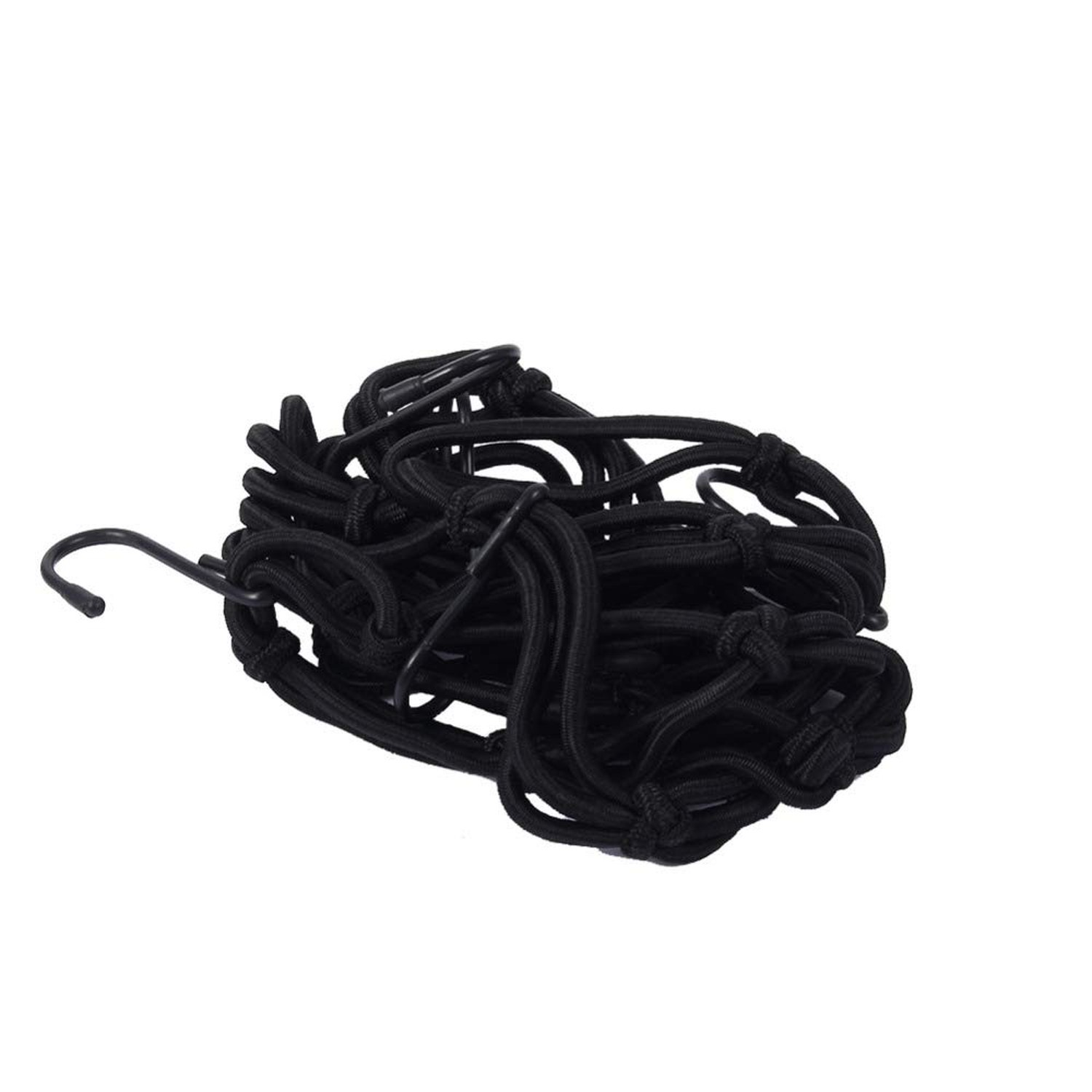 2 PCS Cargo Net,11.8 inch x11.8 inch Rack Bungee Net 6 Adjustable Hooks for B…