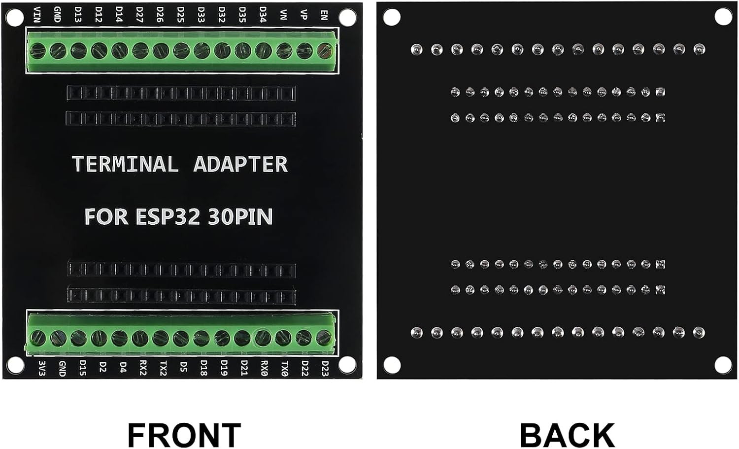 3PCS ESP32 Breakout Board GPIO 1 into 2 Compatible with 30 Pins ESP32S ESP32 Dev