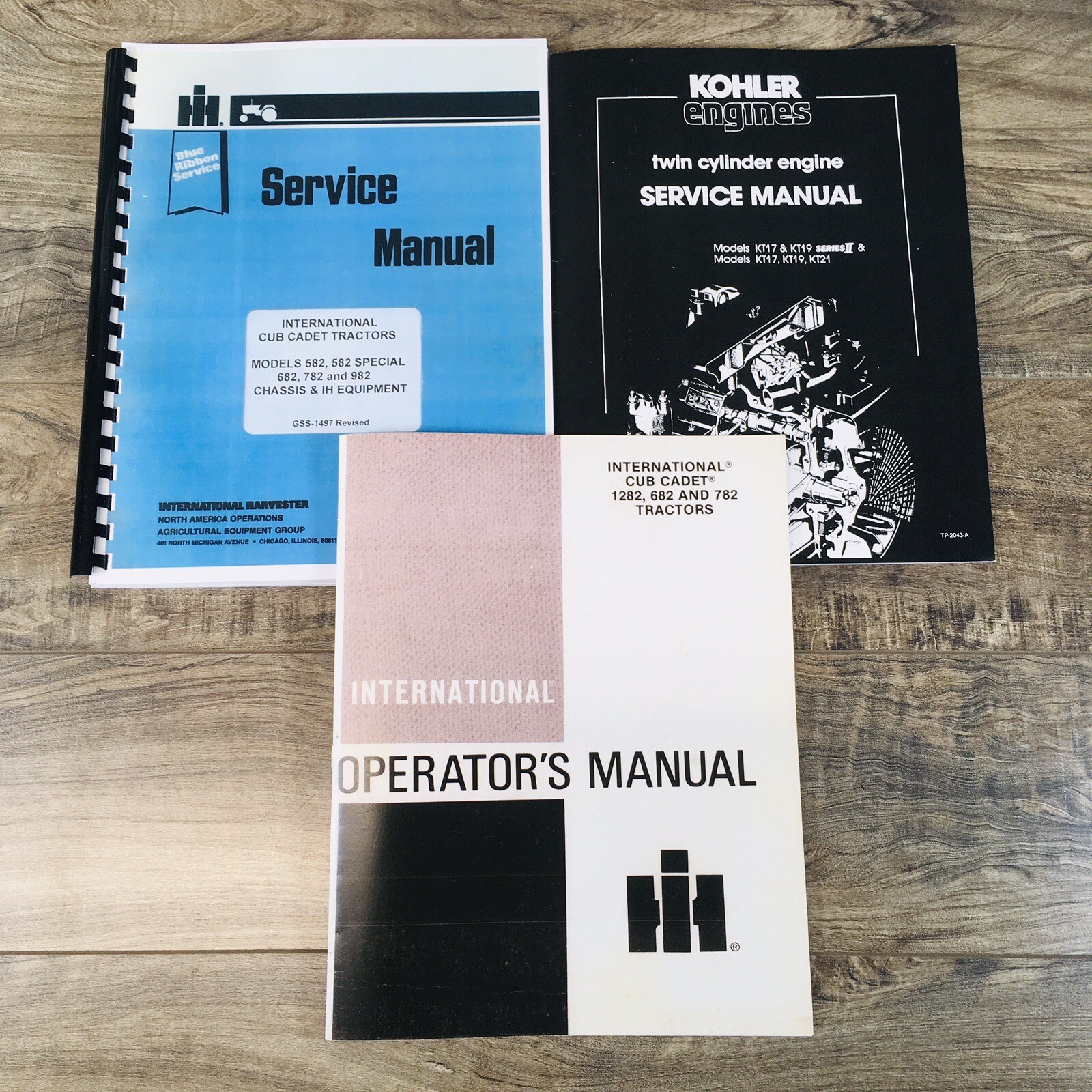 Cub Cadet 782 Garden Tractor Kt17 Series II Engine Service Operators Manual Set