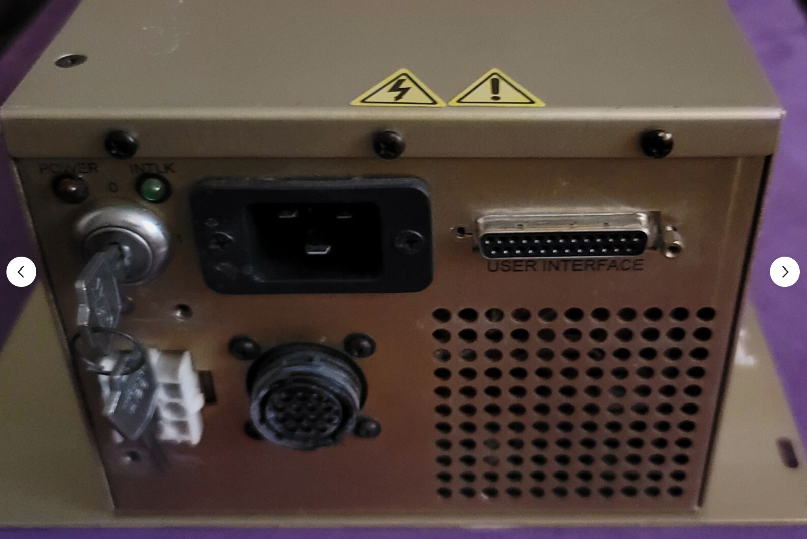 JDS UNIPHASE LASER POWER SUPPLY 2119U-020SLCBCC 100-240V MAX 15A 50/60HZ