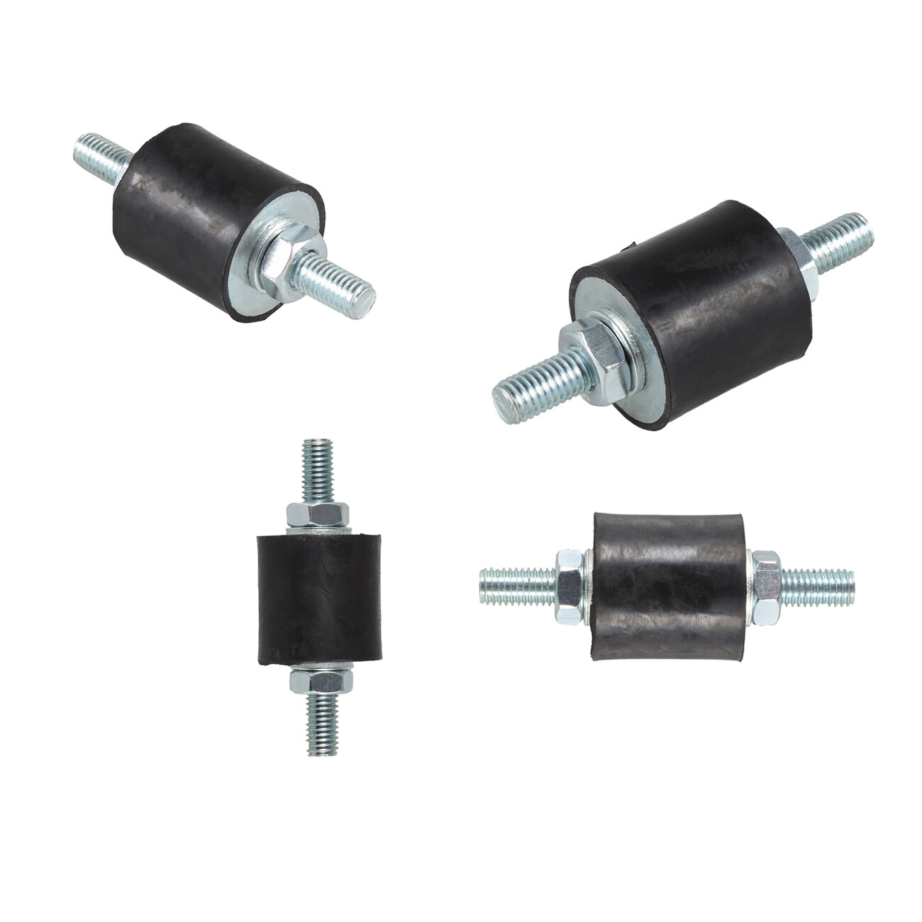 4pcs Anti-Vibration Rubber Isolator Mounts with Studs Shock Absorber, M8-1.25