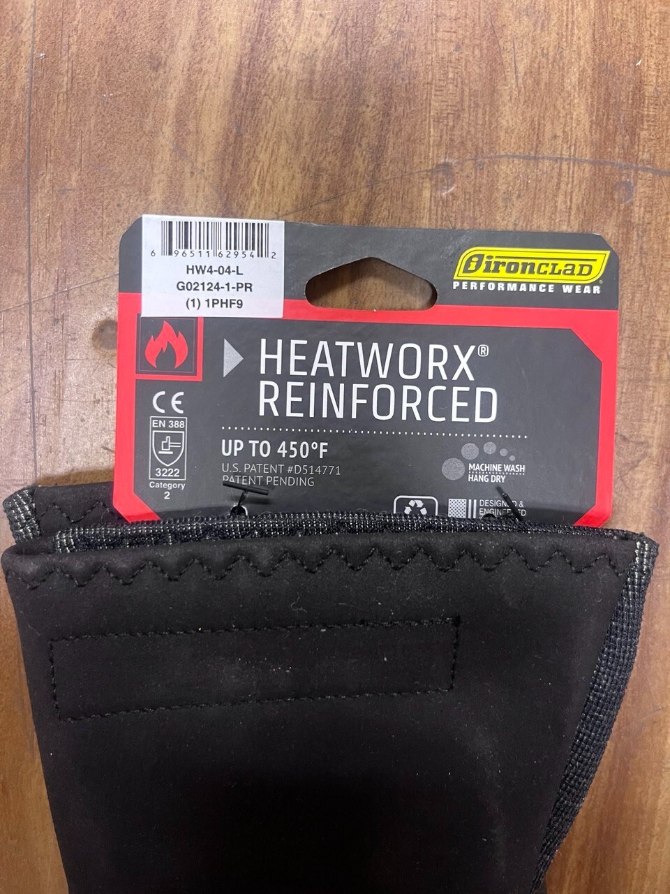 Ironclad Heat Resistant Mechanic Fabricator Performance Gloves w/Kevlar Hw4-04-L