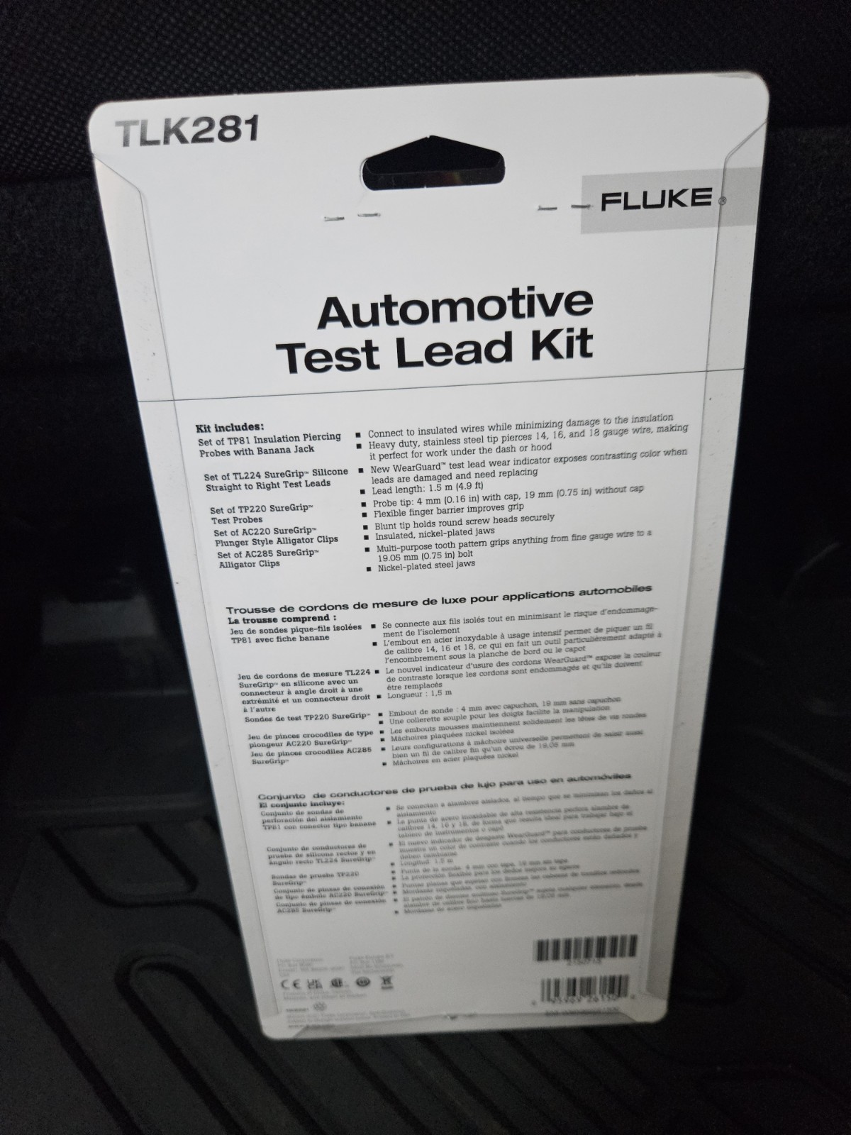 Fluke TLK281 SureGrip Automotive Test Lead Kit
