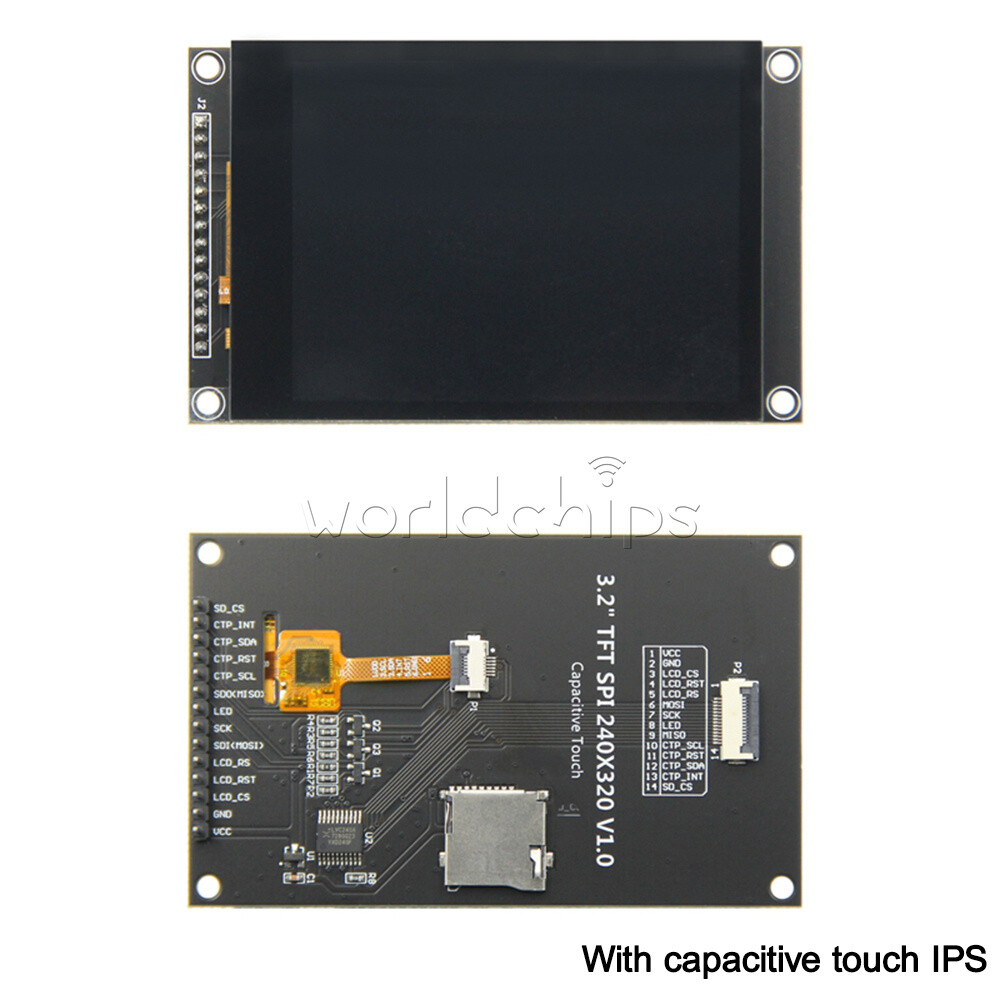 3.2 inch SPI Serial TFT LCD Display Module IPS Touch Screen 240X320 ILI9341V New