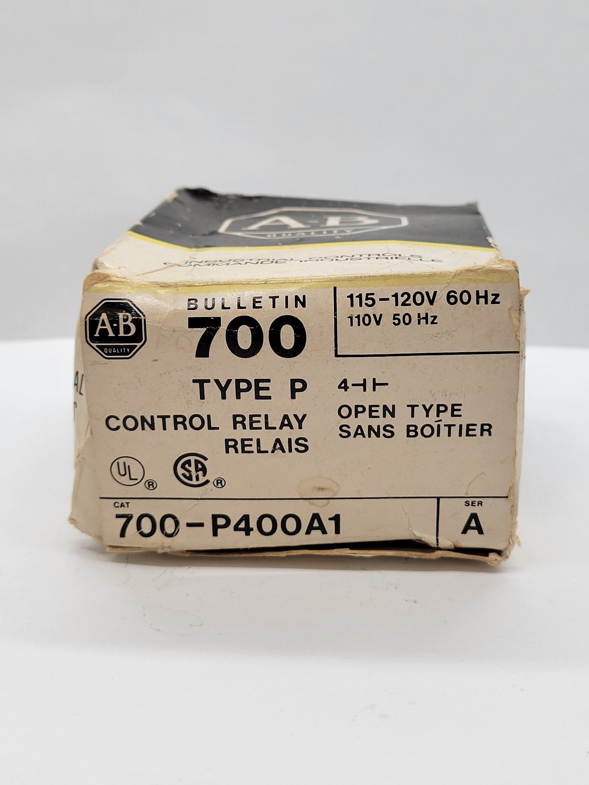 Allen-Bradley 700-P400A1 Control Relay 10A 600V 115/110V Coil Series A Type P