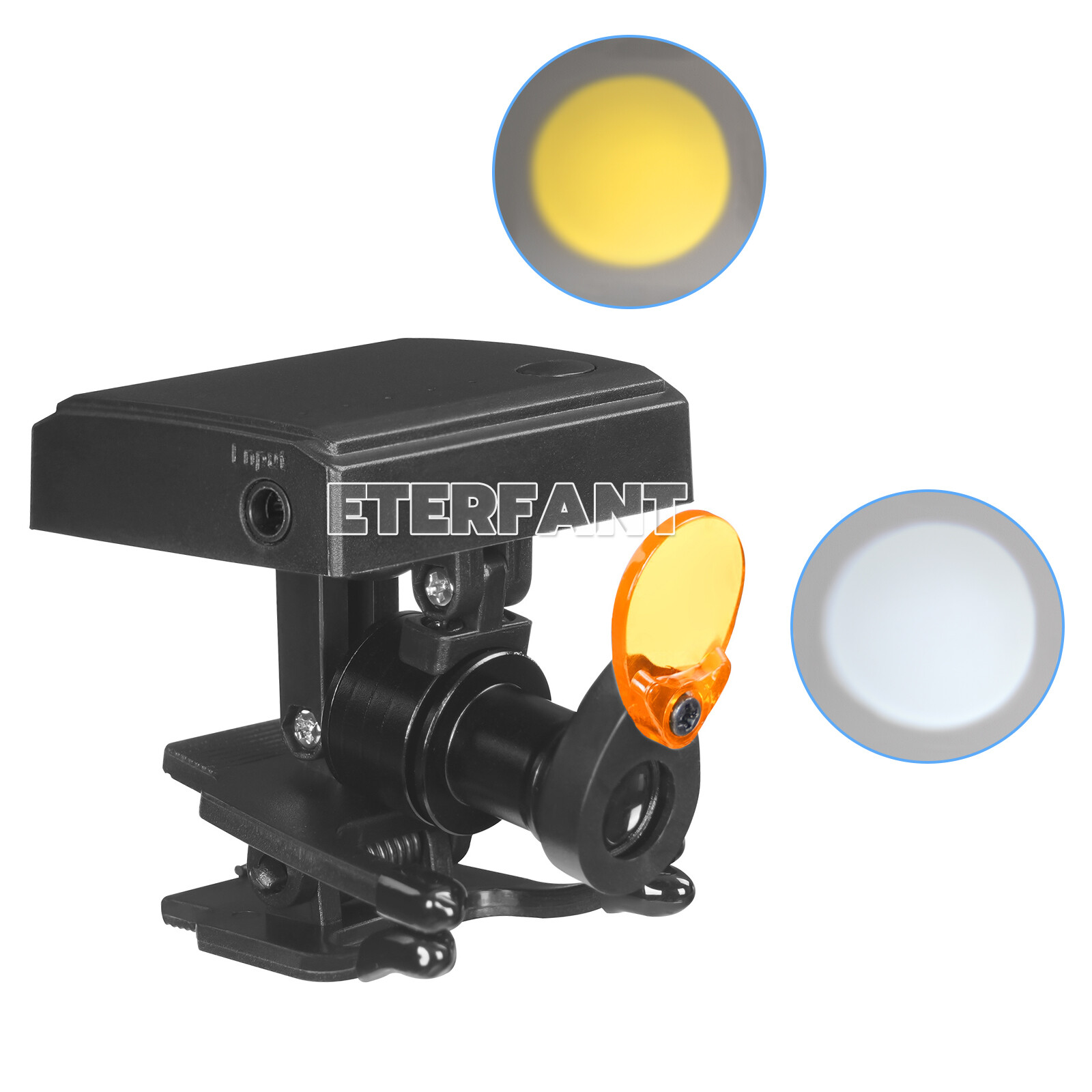 ETERFANT 5W Wireless Dental LED Headlight with Filter for Binocular Loupe Glasse
