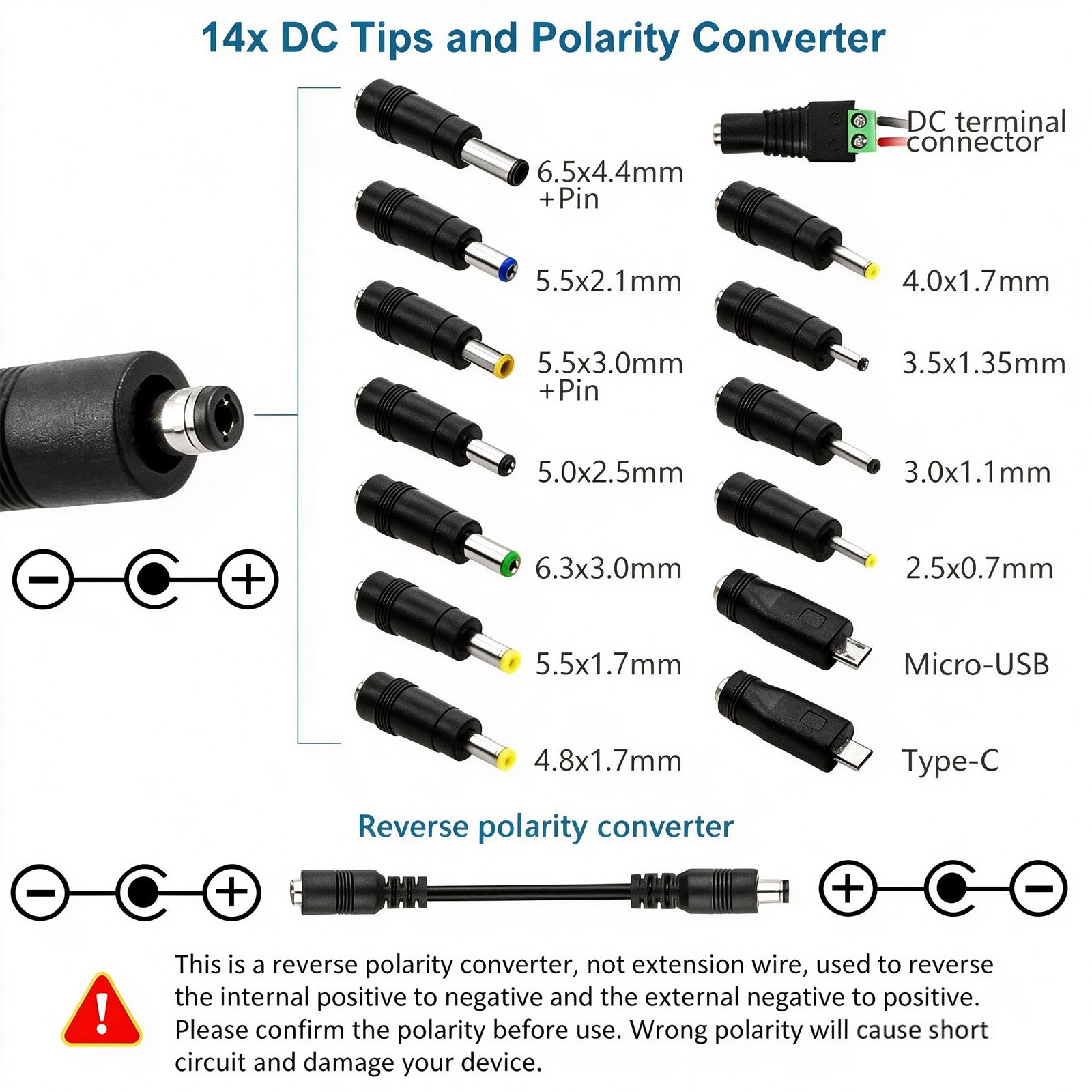 72W Power Supply DC 3V~24V Adjustable Variable Universal Switching AC/DC Adapter