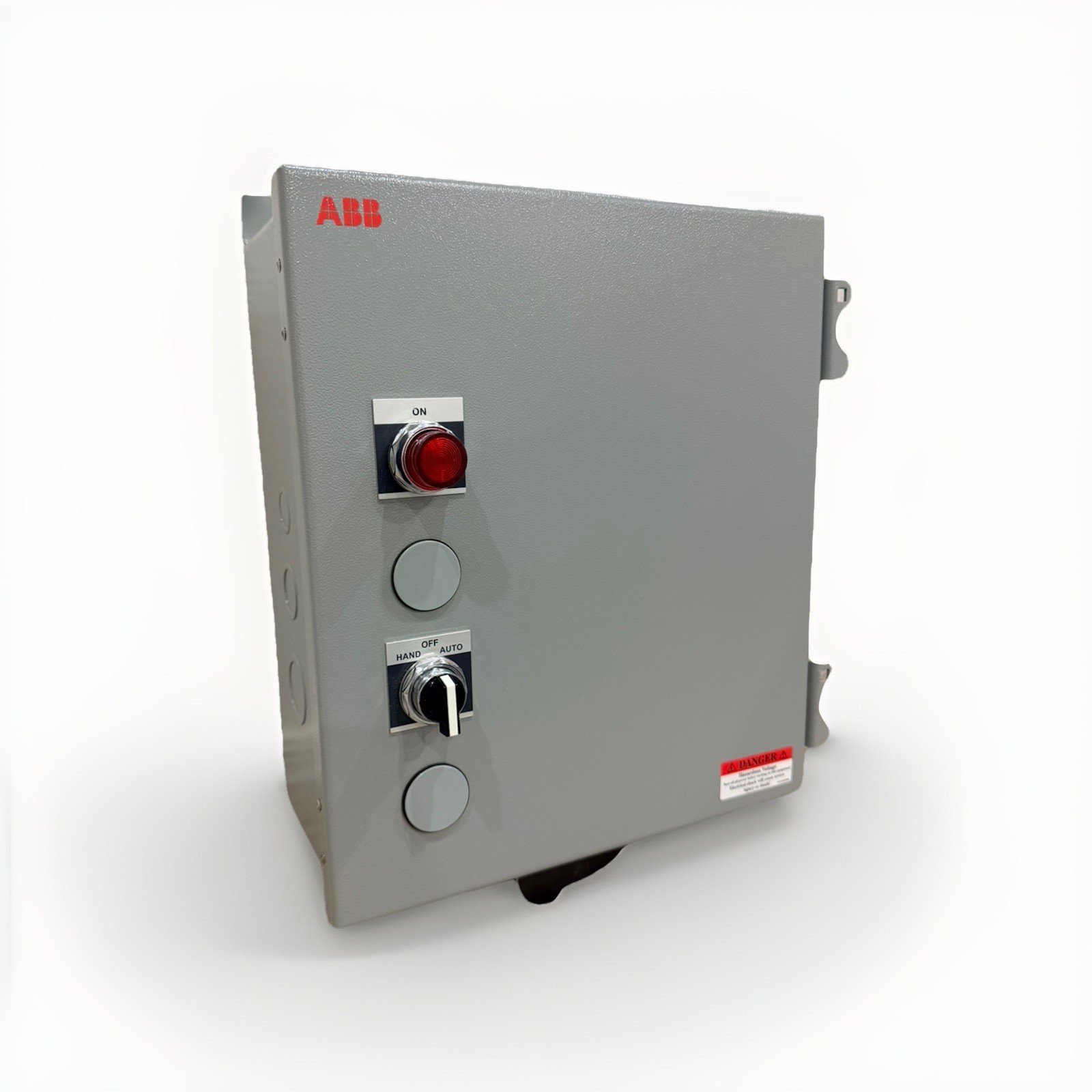 ABB ELECTRICALLY HELD LIGHTING CONTACTOR CR463L80AJA14B0 W/ ENCLOSURE 8NO/0NC