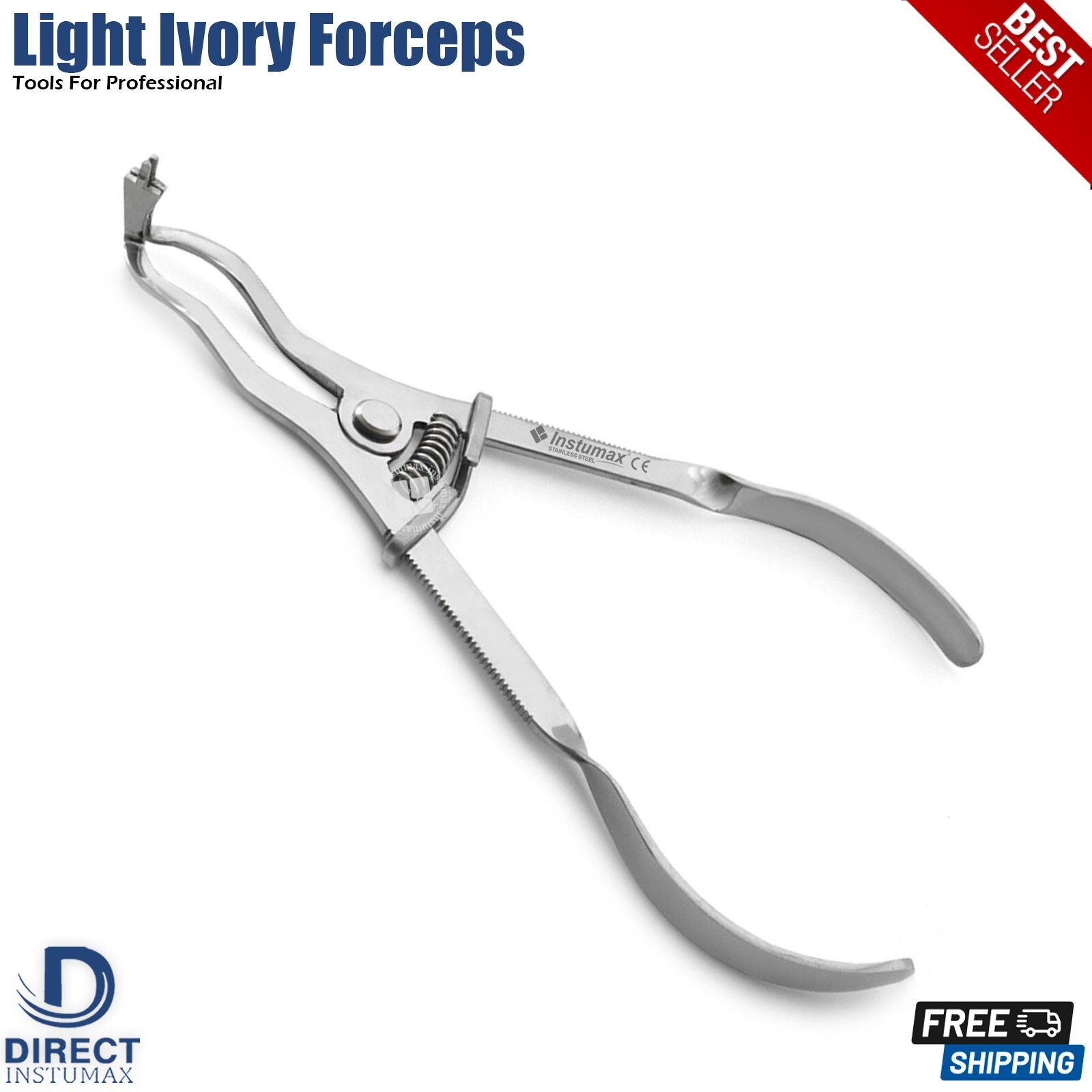 Dental Ivory Rubber Dam Clamp Forceps Light Weight Restorative Endo Kofferdam CE