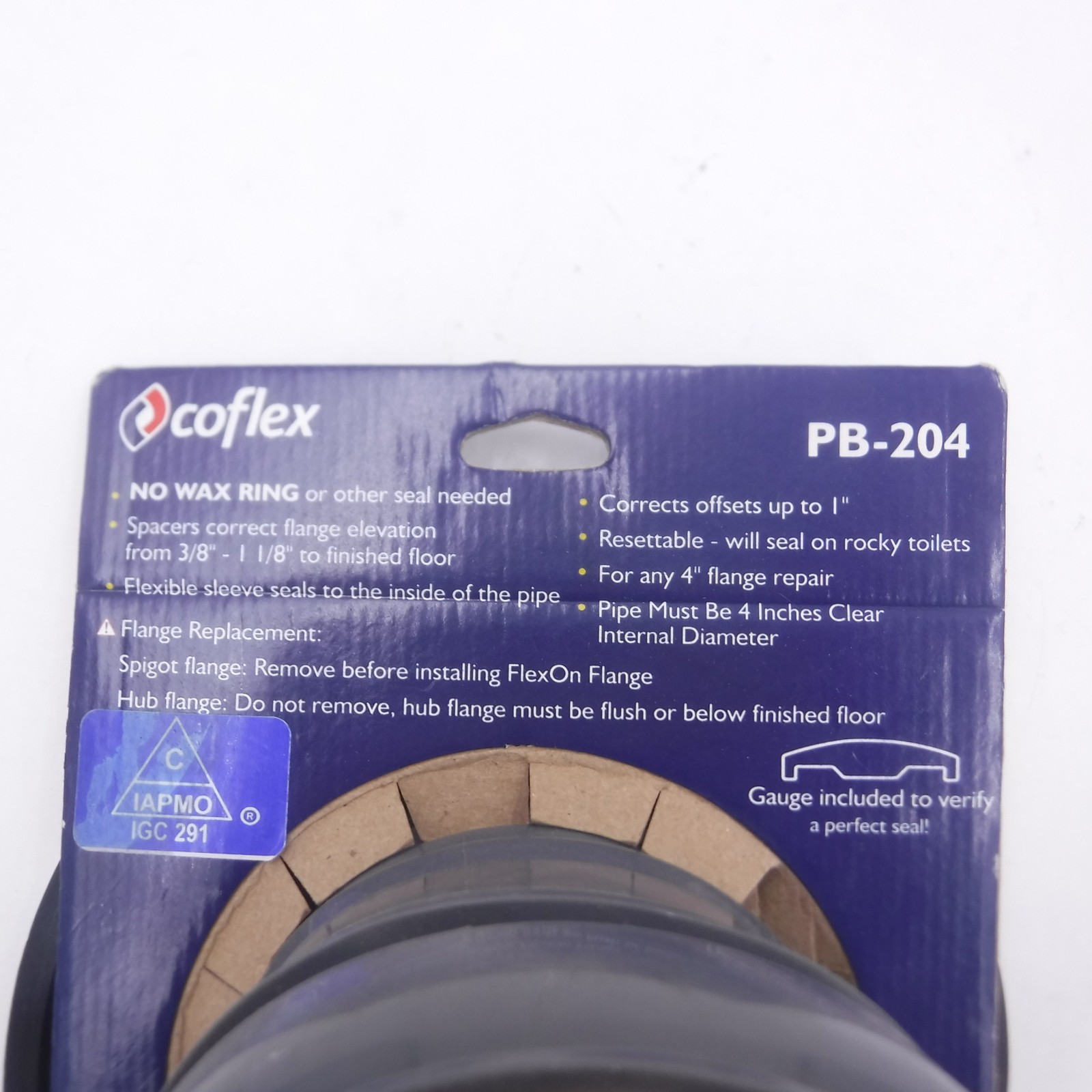 4″ Flexon Flange No Wax Toilet Flange & Spacer System PB-204 SEE DESC