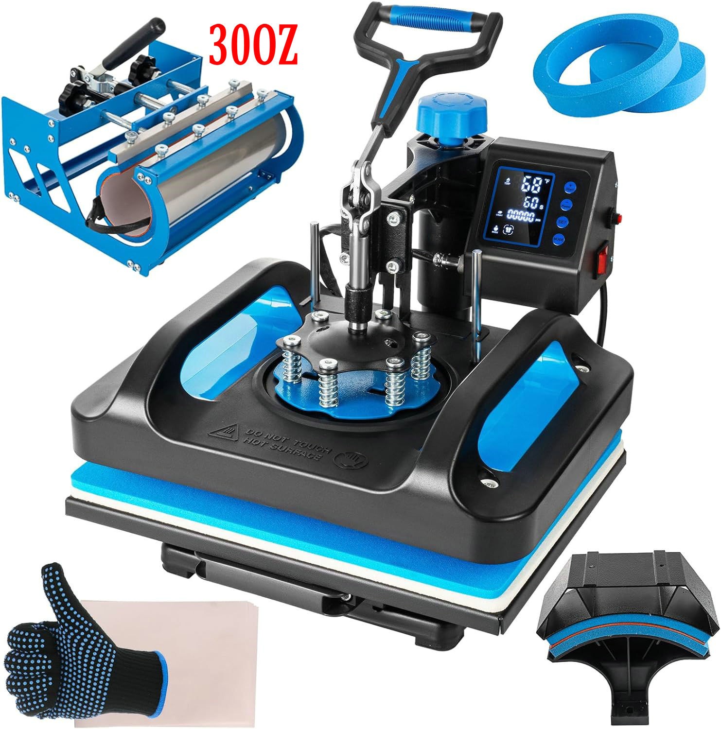 Heat Press Machine 15×12 inch Sublimation Transfer for T-Shirt Press Swing Away