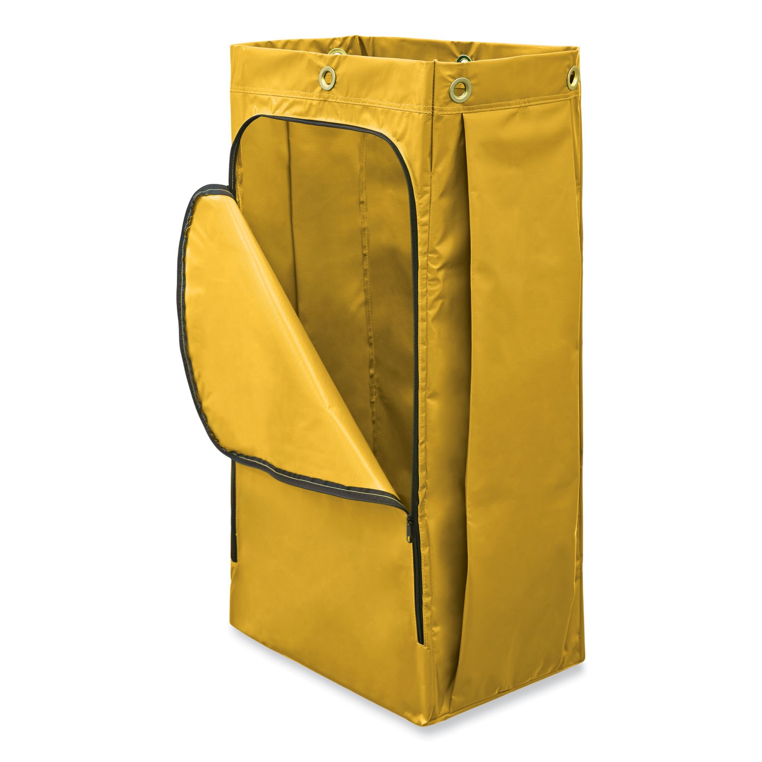 Rubbermaid? Commercial Vinyl Cleaning Cart Bag, 34 gal, Yellow, 17 1/2w x 10 1/2