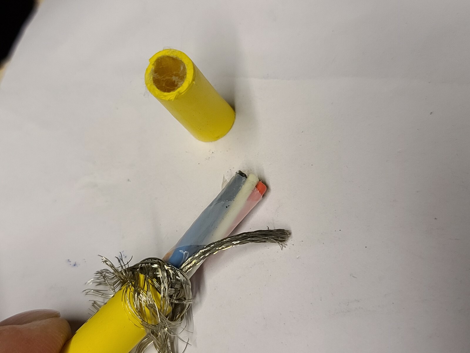 TPC 61406 18/6C Trex-Onics Braid-Shielded Continuous Flex 600V Cable Yellow/10ft