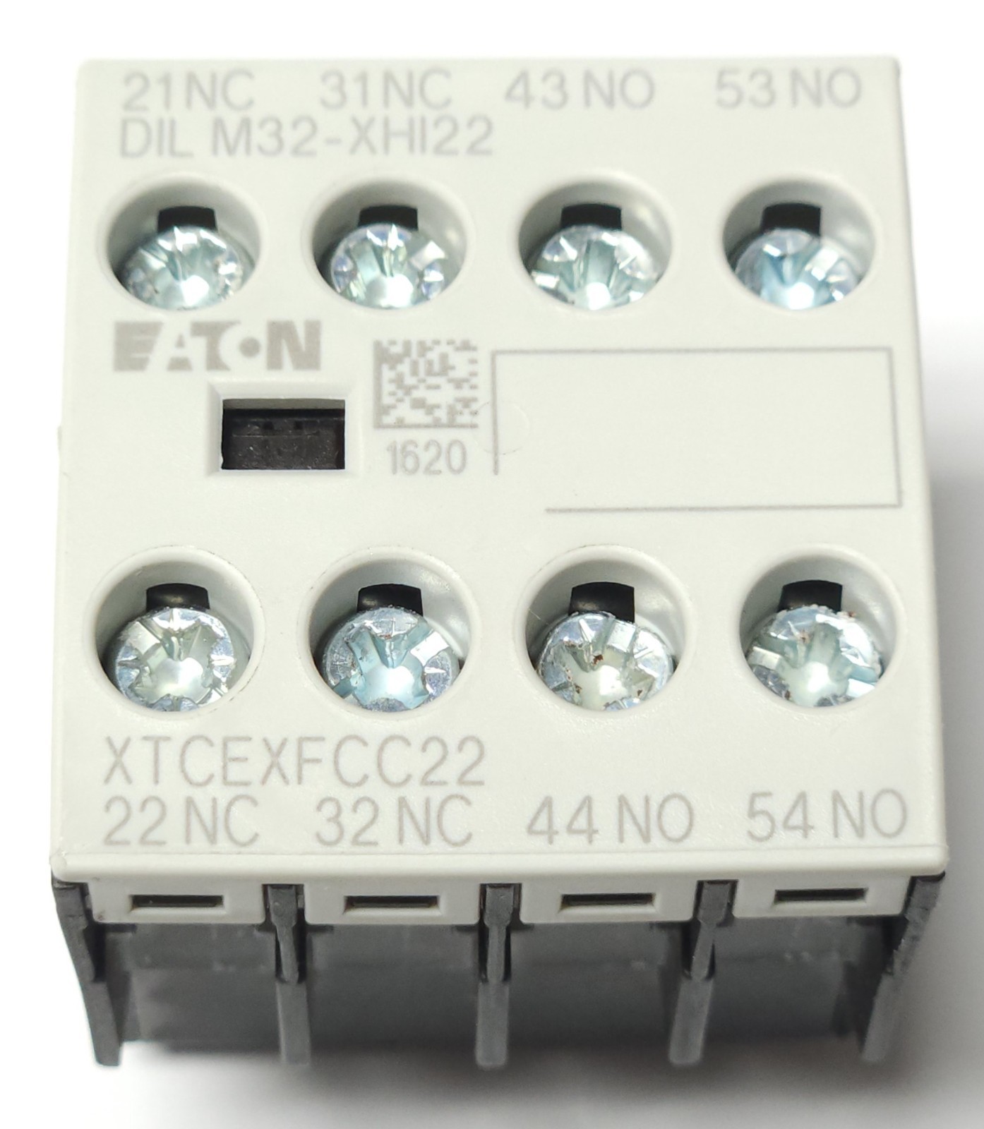EATON MOELLER DILM32 XHI22 XTCEXFCC22 Top Mount Auxiliary Contact Block 2 NC 2 N
