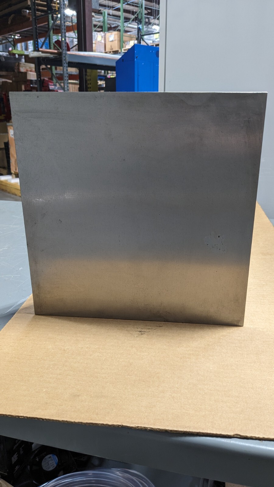 Machined Angle Plate 12″ x 12″ x 12″ Cast Iron Flat Surface Double Web Damaged