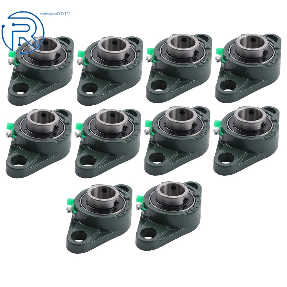 10 Pack UCFL205-16 Pillow Block Flange Bearing 2 Bolt Solid Base 1″ Bore US