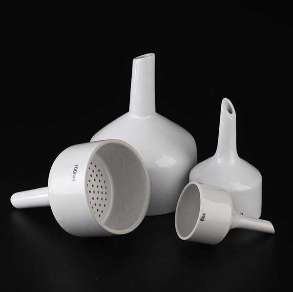 40mm – 200mm Ceramic Buchner Funnel Porcelain Chemistry Porous Filter Funnels