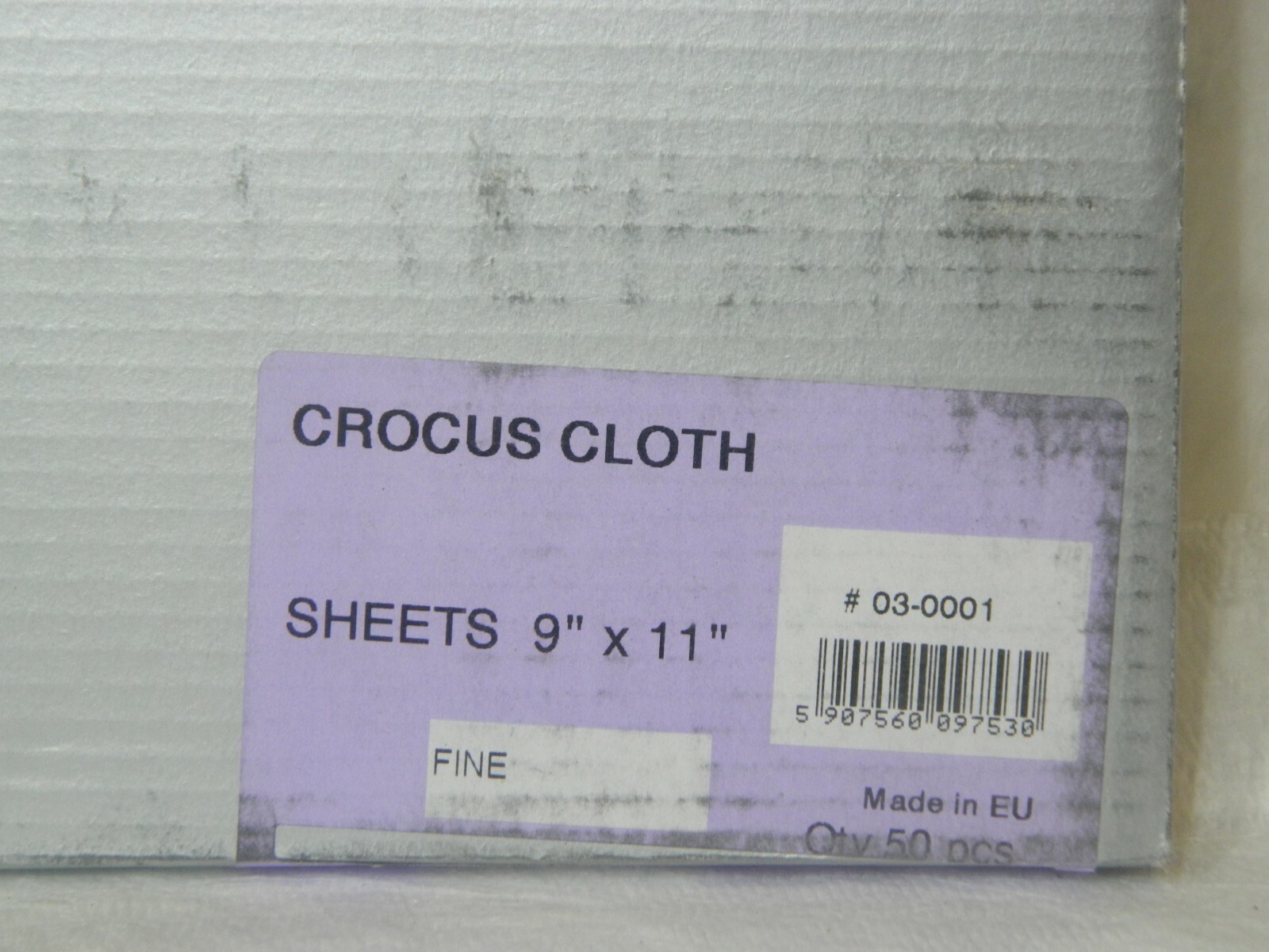 Crocus Sanding Sheet 11″ Long x 9″ Wide Fine Grade Qty 50 03-0001