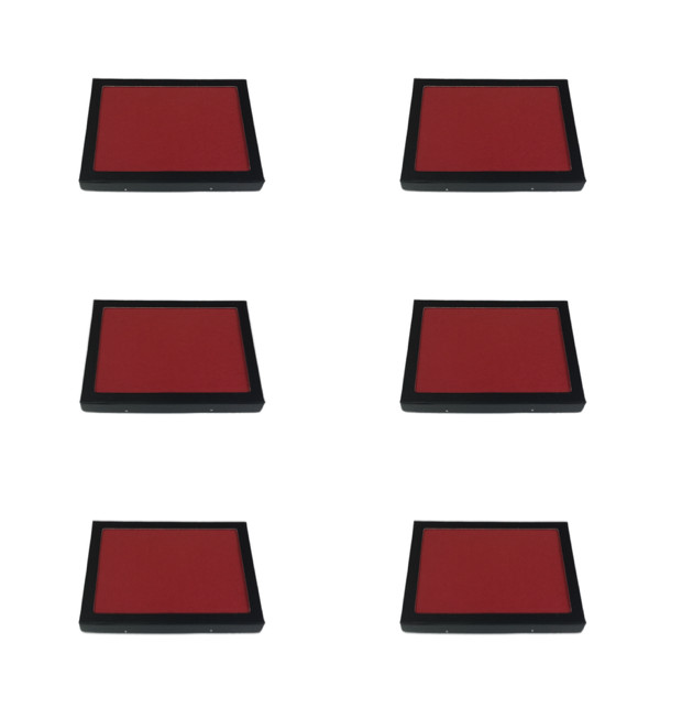 6 Pack of 6 x 8 x 3/4″ Riker Display Cases Boxes with RED FELT for Collectibles