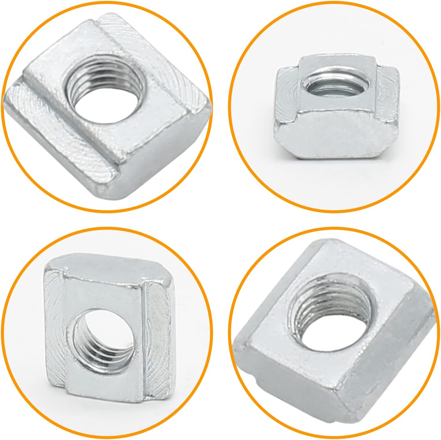 100Pcs M5 Slide in T Nut 2020 Aluminum Extrusion T Nuts, M5 Sliding T Nuts Tee S