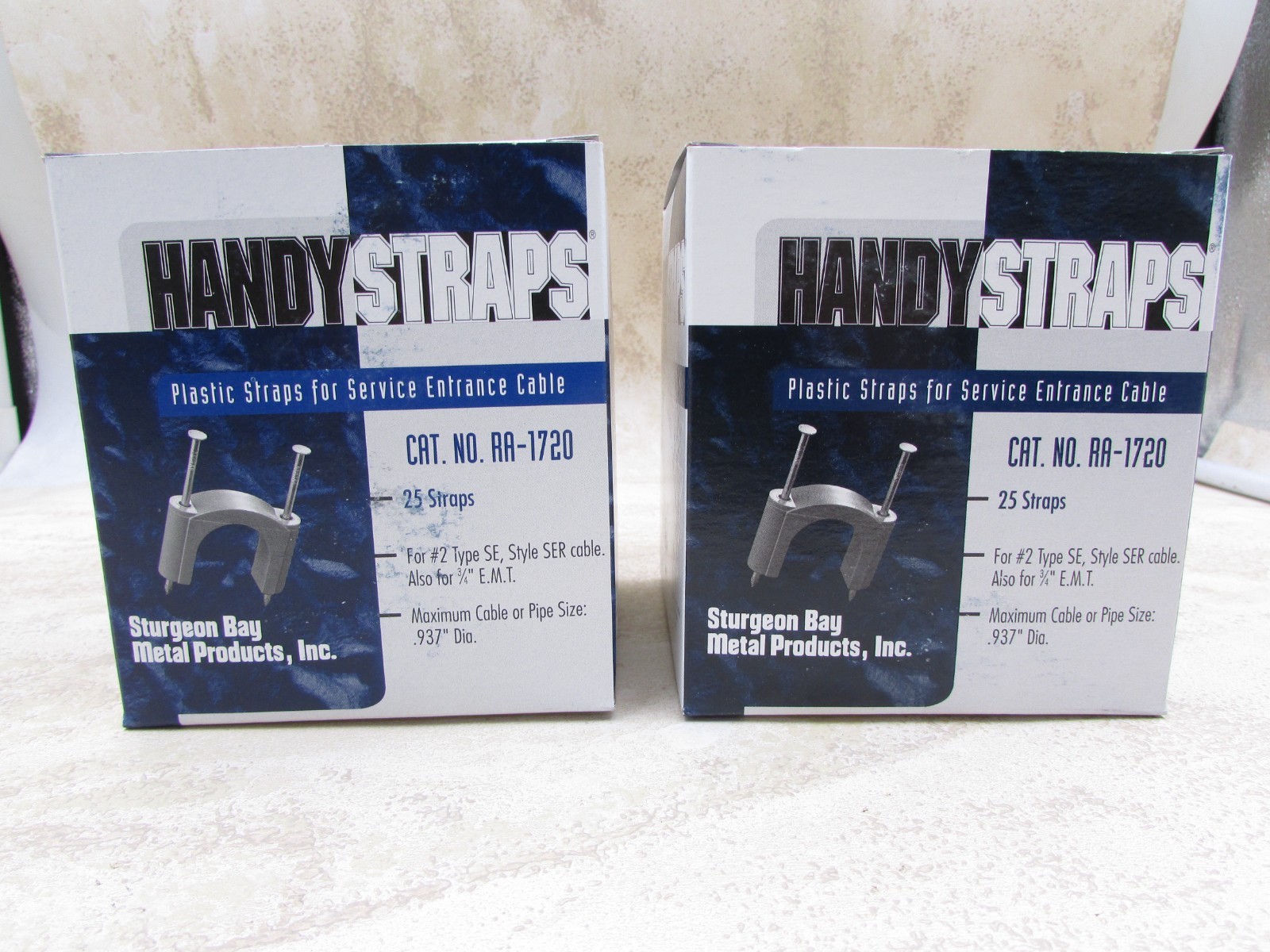 2 PACK Handy Straps #2 Type SE, Style SER Insulated Cable Strap 3/4″ EMT